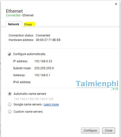 chỉ dẫn cài đặt Proxy Server cho Chromebook - Proxy Giá Rẻ Việt Nam