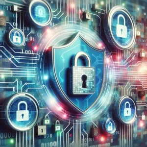 Biểu tượng bảo mật thể hiện truy cập an toàn qua Internet.