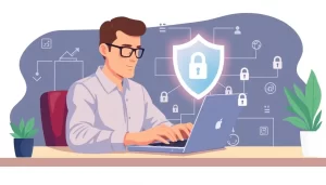 Một người sử dụng máy tính cảm thấy an toàn nhờ vào Proxy Firewall.