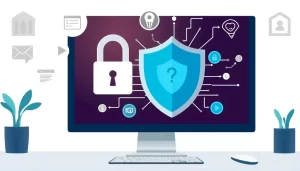 Hình ảnh tạo cảm hứng cho việc bảo vệ quyền riêng tư trong môi trường số.