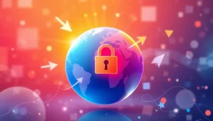 Minh họa dịch vụ proxy rental với các biểu tượng tốc độ và bảo mật.