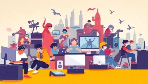 Một bức tranh thể hiện sự kết nối của game thủ qua proxy.