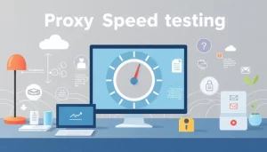 Hình minh hoạ tóm tắt quá trình kiểm tra tốc độ proxy.