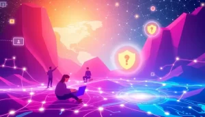 Mô tả hình ảnh một thế giới trực tuyến an toàn.