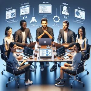 Một nhóm chuyên gia công nghệ trao đổi về Selenium và Proxy.