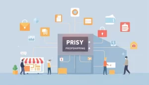 Hình ảnh tóm tắt về mối liên hệ giữa proxy và dropshipping.