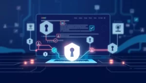 Biểu tượng của sự bảo mật và tăng tốc độ internet qua proxy.