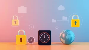 Biểu tượng an ninh và tốc độ của dịch vụ proxy trên iOS.