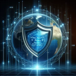 Biểu trưng bảo mật của Proxy IP trong không gian mạng.