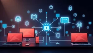 Mô tả hình ảnh kết nối các thiết bị qua dịch vụ Proxy.