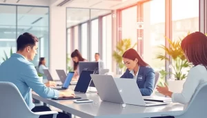 Hình ảnh minh họa cảnh doanh nghiệp hiện đại sử dụng Proxy luân phiên để tối ưu hóa hiệu suất.