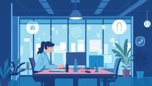 Văn phòng hiện đại tối ưu hóa mạng bằng cách sử dụng proxy port settings.