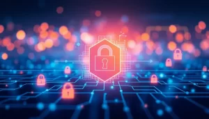 Hình ảnh minh họa khái niệm proxy server, biểu thị sự bảo mật và đổi mới công nghệ.