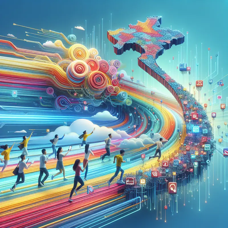 Hình ảnh biểu trưng cho sự kết nối nhanh chóng ở Việt Nam.