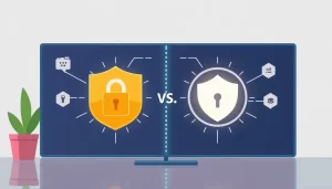 Hình ảnh so sánh giữa Proxy và VPN, hai lựa chọn bảo mật trực tuyến.