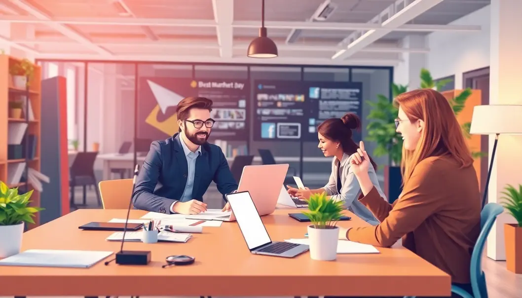 Người làm việc năng suất trong môi trường sáng tạo với dịch vụ proxy.
