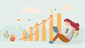 Hình ảnh tổng kết về việc sử dụng proxy trong SEO, biểu thị sự thành công và phát triển trong marketing trực tuyến.