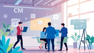 Một cảnh tượng năng động thể hiện lợi ích từ dịch vụ Proxy trong các agency.