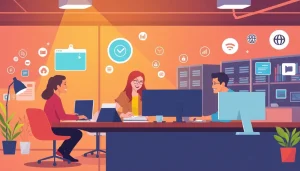 Hình ảnh thể hiện sự thành công của doanh nghiệp với sự hỗ trợ từ dịch vụ VPS Linux.