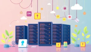 Hình ảnh mô tả nhiều yếu tố công nghệ về VPS cho phát triển ứng dụng.