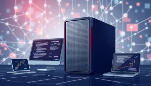 Hệ thống VPS với kết nối internet nhanh và hiệu suất cao.