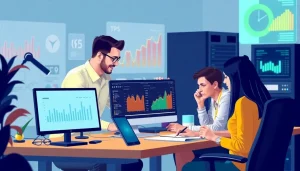 Đội ngũ kỹ thuật viên làm việc để tối ưu hóa hiệu suất VPS.