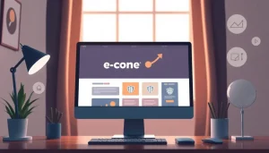 Màn hình máy tính hiển thị một website bán hàng hoạt động mượt mà, biểu tượng cho sự an toàn.