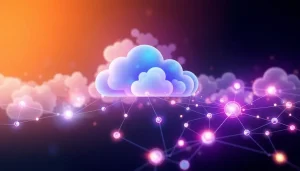 Hình ảnh mang tính biểu tượng về công nghệ đám mây và học sâu.